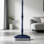 Deep Sea Blue Hexagonal Omnidirectional Squeegee Mop - Perfect for Cleaning Every Corner of Your Living Room