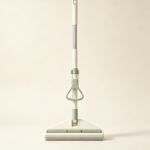 Milky White and Mint Green Triangular Hands-Free Squeezing Mop