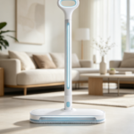 White and Blue Ambient Light Smart All-in-One Spray Squeegee Mop